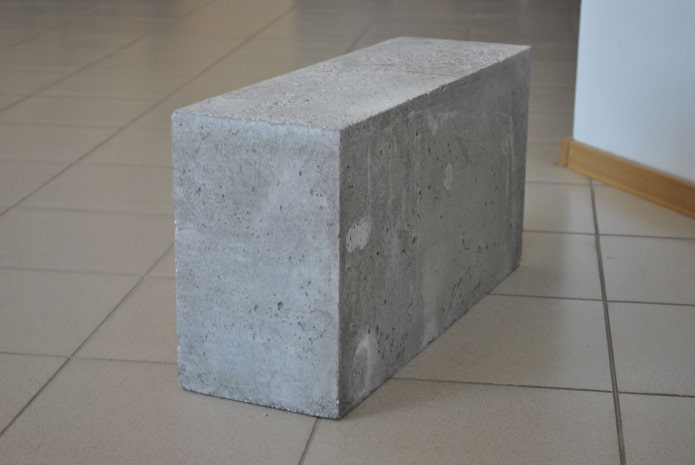Aussehen des Schaumblocks