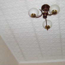 Deckenplatten aus Schaumstoff: Vor- und Nachteile, Kleben stage-0
