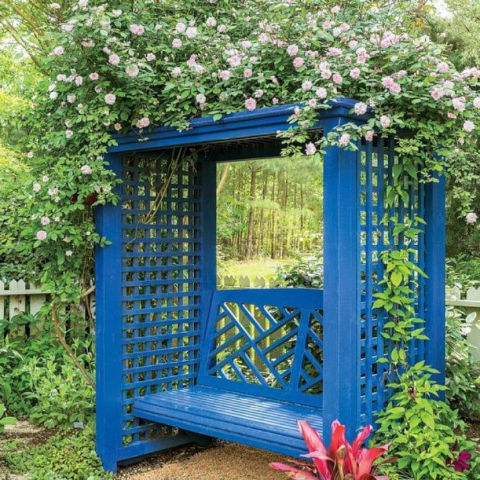 Stütze für Pflanzen im Garten
