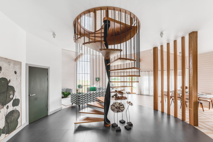 Wendeltreppe im Haus