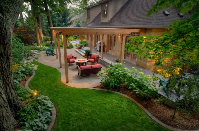 Veranda am Haus