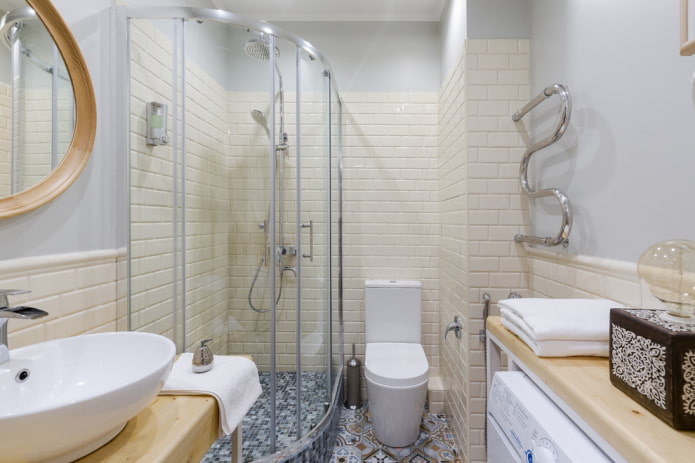 Badezimmer im skandinavischen Stil