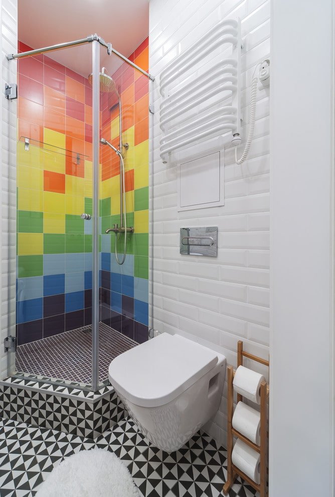 Regenbogen-Duschdesign