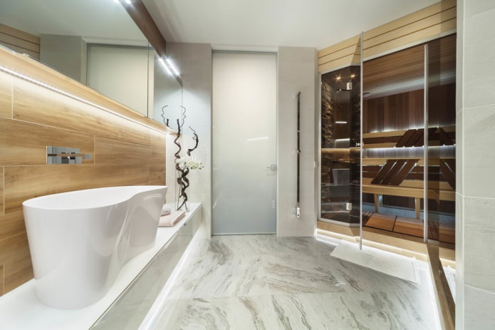 Marmorfliesen im Badezimmer