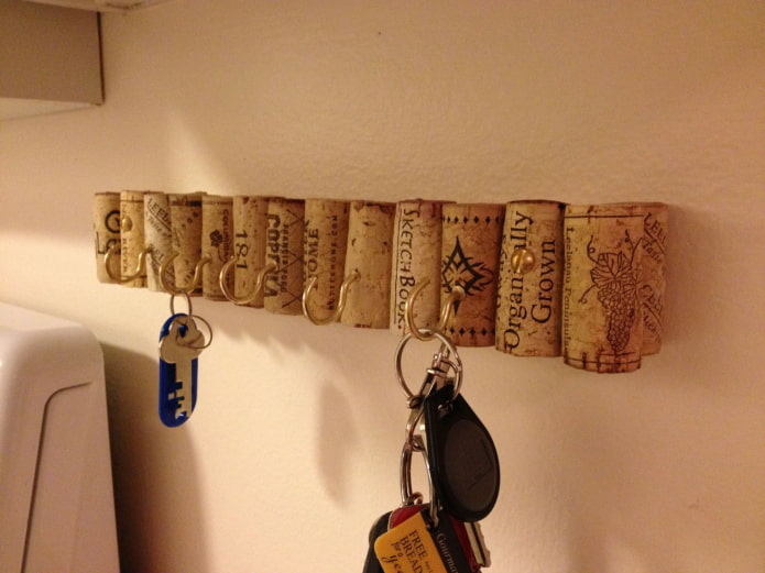 Schlüsselhalter aus Korken