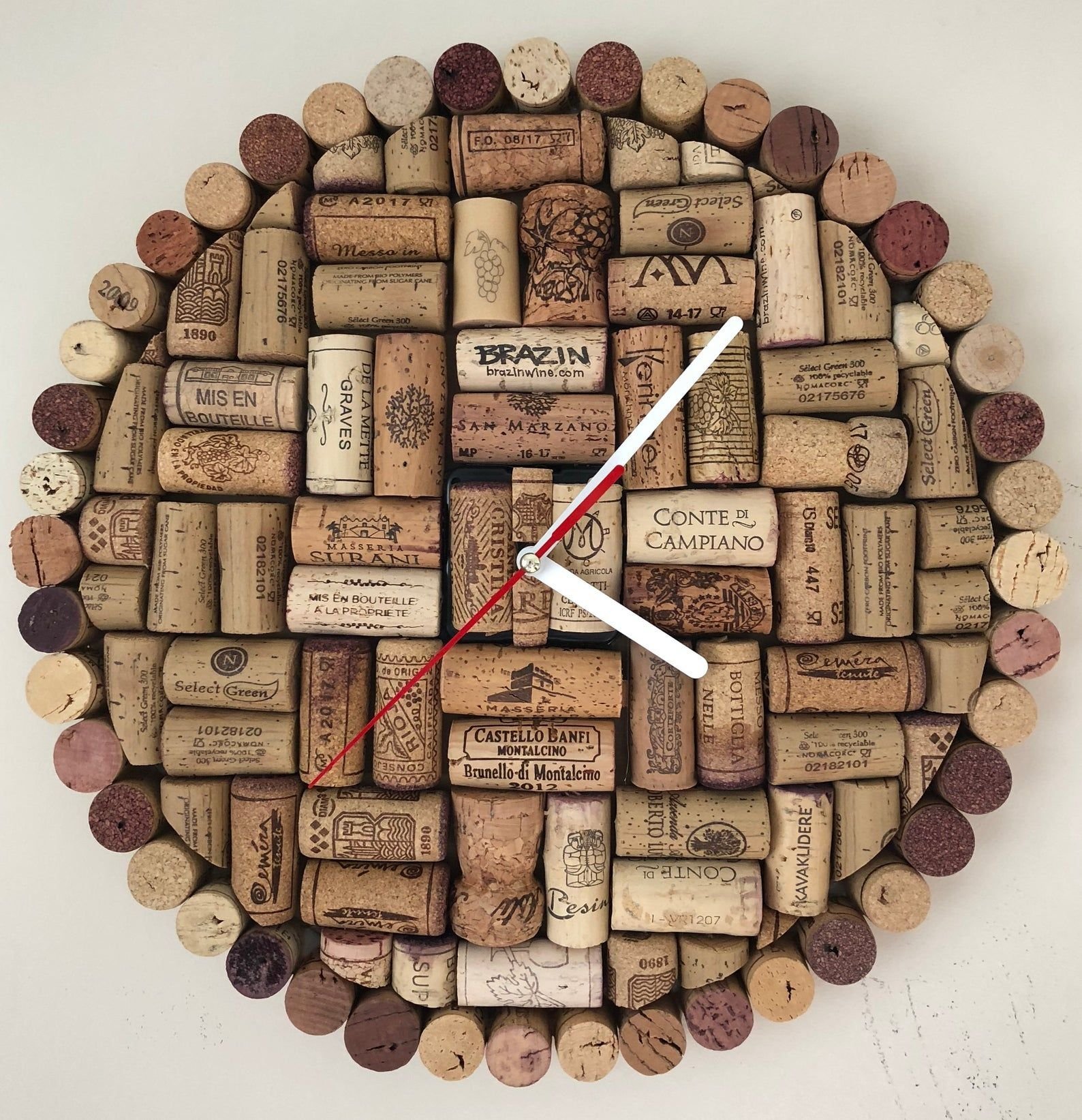 Uhr aus Korken