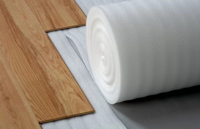 Unterlage aus geschäumtem Polyethylen