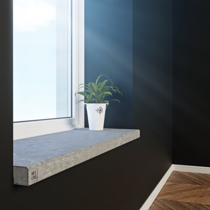 Fensterbank aus Beton