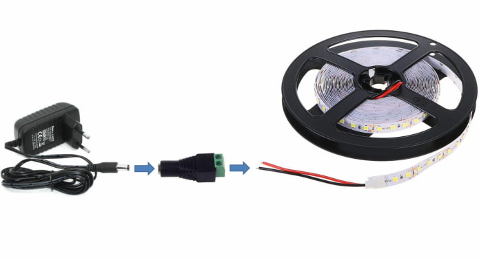 LED-Streifen-Montagediagramm