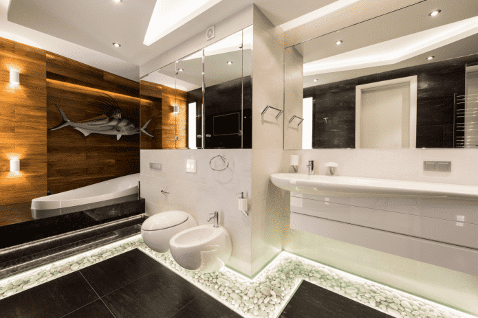 Bodenbeleuchtung im Badezimmer