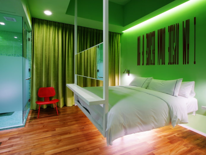 Hängebett im Schlafzimmer