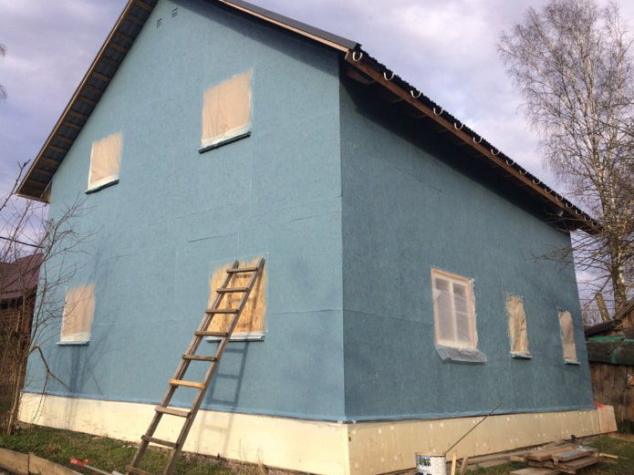 Bemalte OSB-Platten