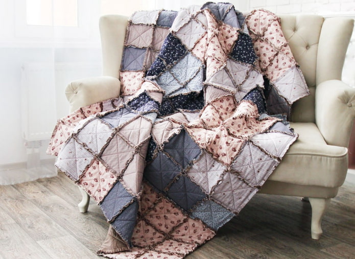 Patchwork-Tagesdecke für Sofa im Innenbereich