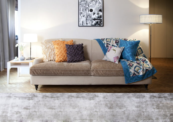 Tagesdecke für ein Sofa im Wohnzimmer