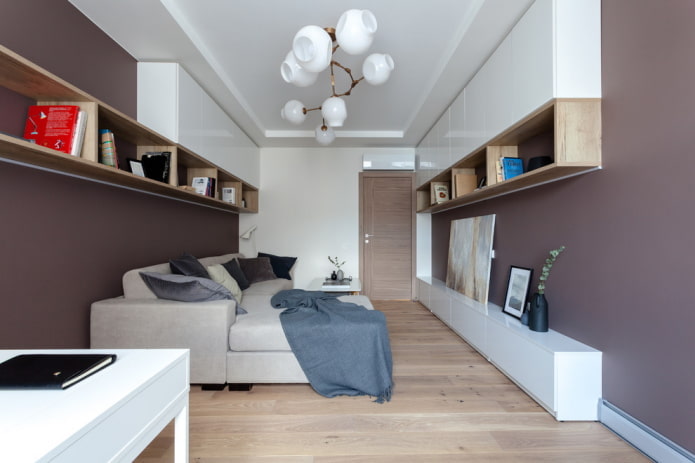 Wandregale im Wohnzimmer