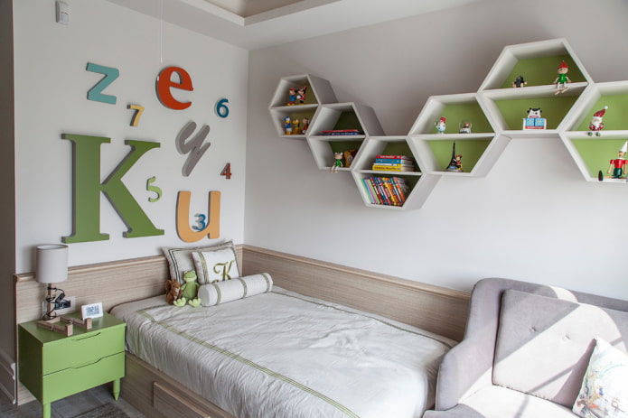 Wandregale im Kinderzimmer