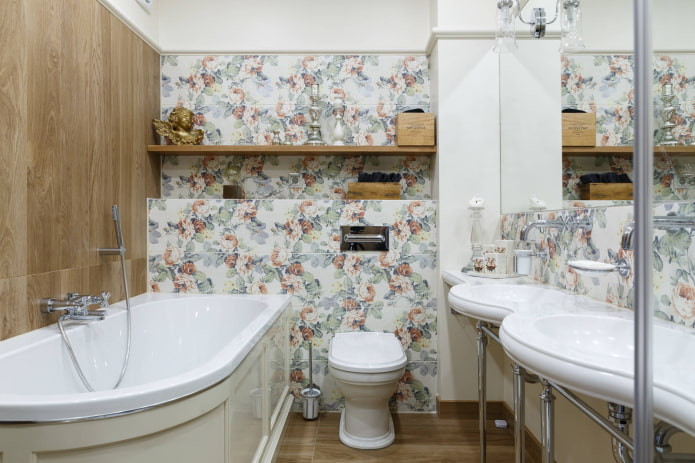 Badezimmer im Provence-Stil