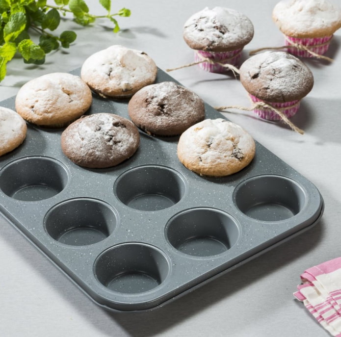 Muffinform aus Metall