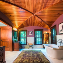 Finishing the ceiling in a wooden Haus-2