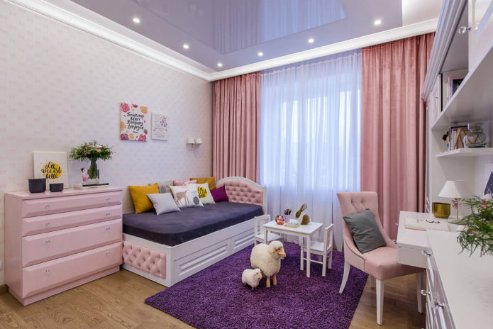 Deckengestaltung im Mädchenzimmer