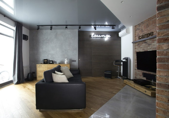 Spanndecke im Wohnzimmer