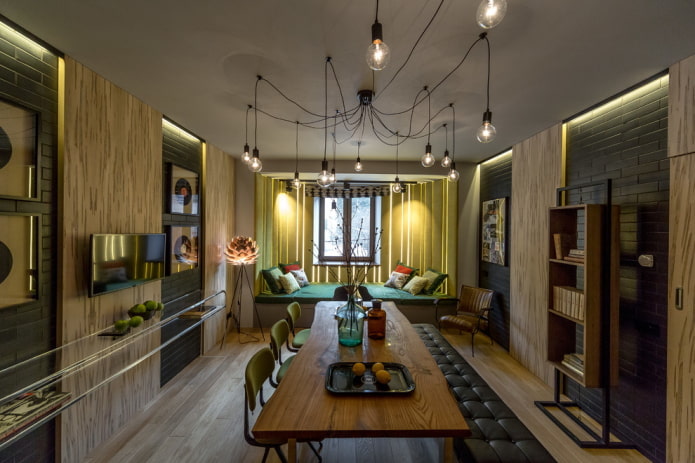 Kronleuchter im Loft-Stil