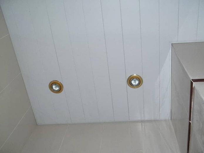Deckenverkleidung im Badezimmer