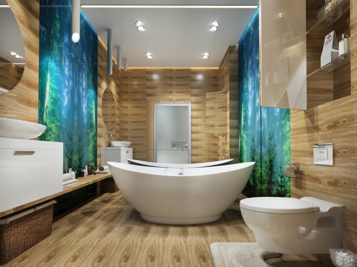 matte Deckenoberfläche im Badezimmer