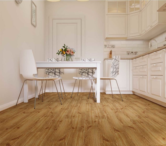 Holzboden in der Küche