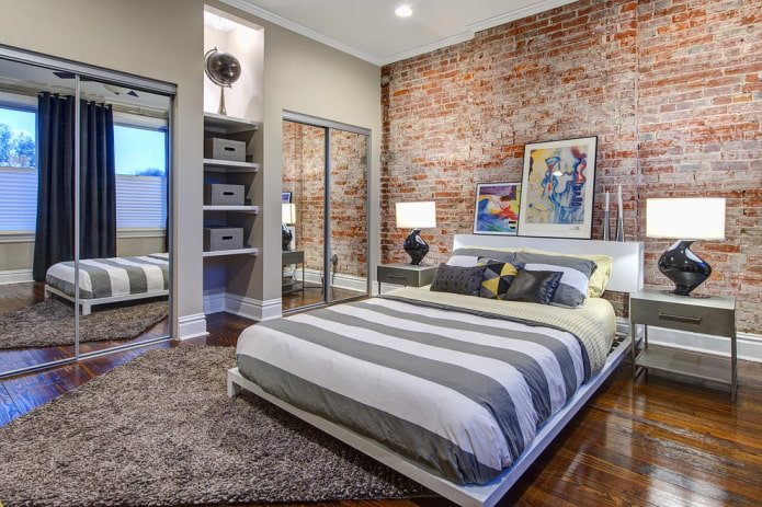 Nachttische im Loft-Stil