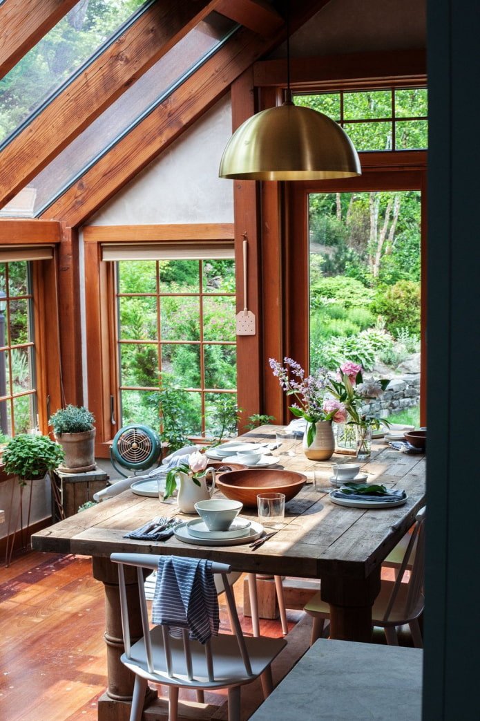 Veranda im Landhausstil