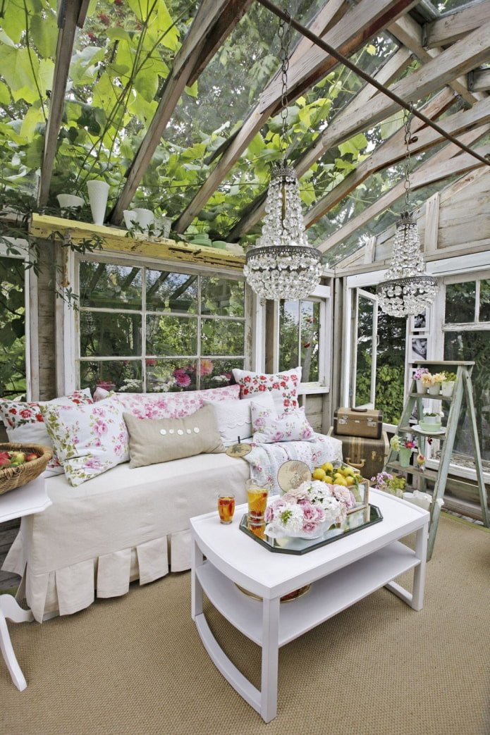 gemütliche Glasveranda