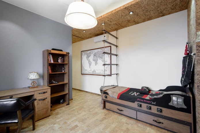 Kork an der Decke