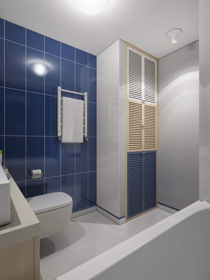 Innenansicht eines Badezimmers mit Toilette