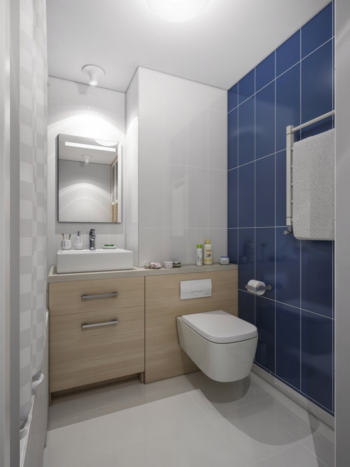 Innenansicht eines Badezimmers mit Toilette