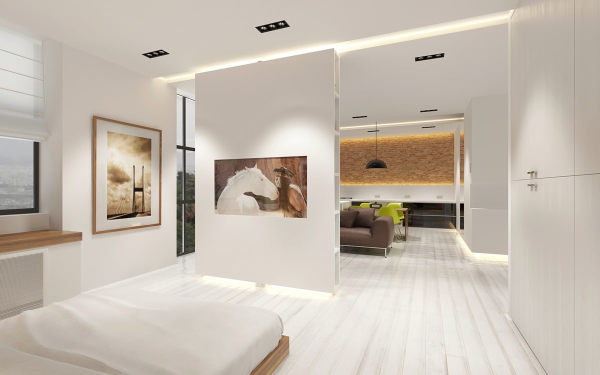 Schlafzimmer im Studio