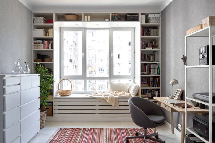 Bibliothek im Schlafzimmer