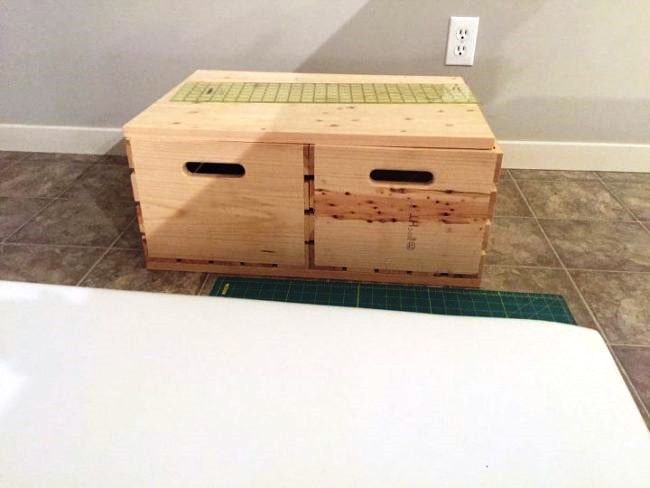 DIY Pouf aus Boxen