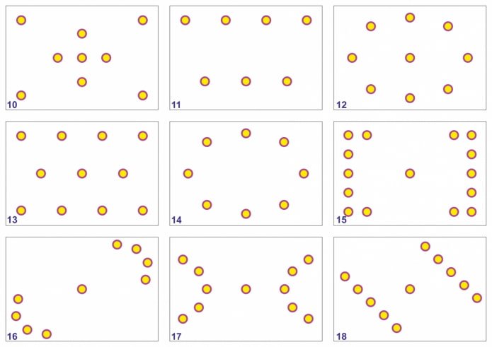 Diagramm zur Strahleranordnung