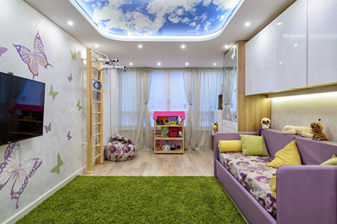 Spanndecke im Kinderzimmer 