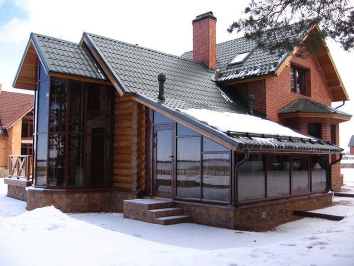 Veranda eines Privathauses