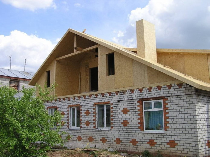 Aufstockung eines Hauses