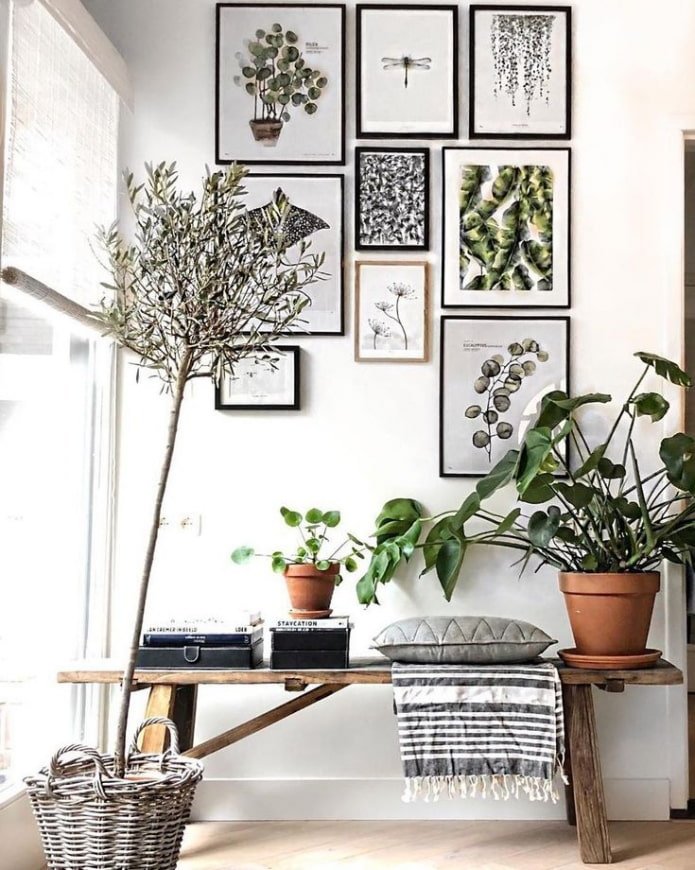 Blumen und Poster