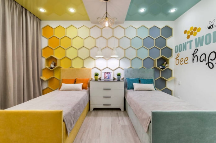 Schlafzimmer für Kinder unterschiedlichen Geschlechts
