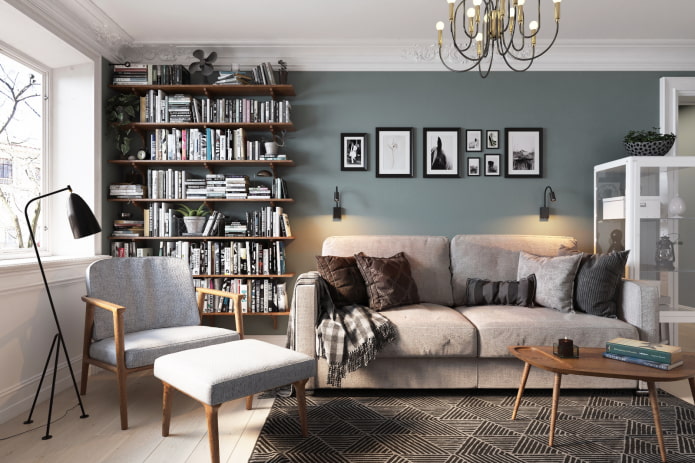 Wohnzimmer in einer Chruschtschowka
