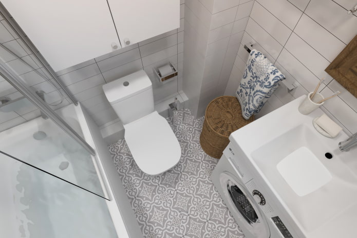 Badezimmeransicht von oben