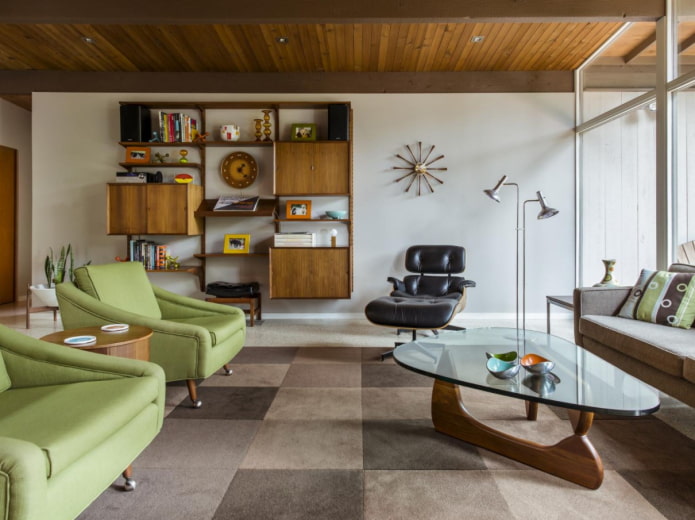 Interieur im Stil der 70er