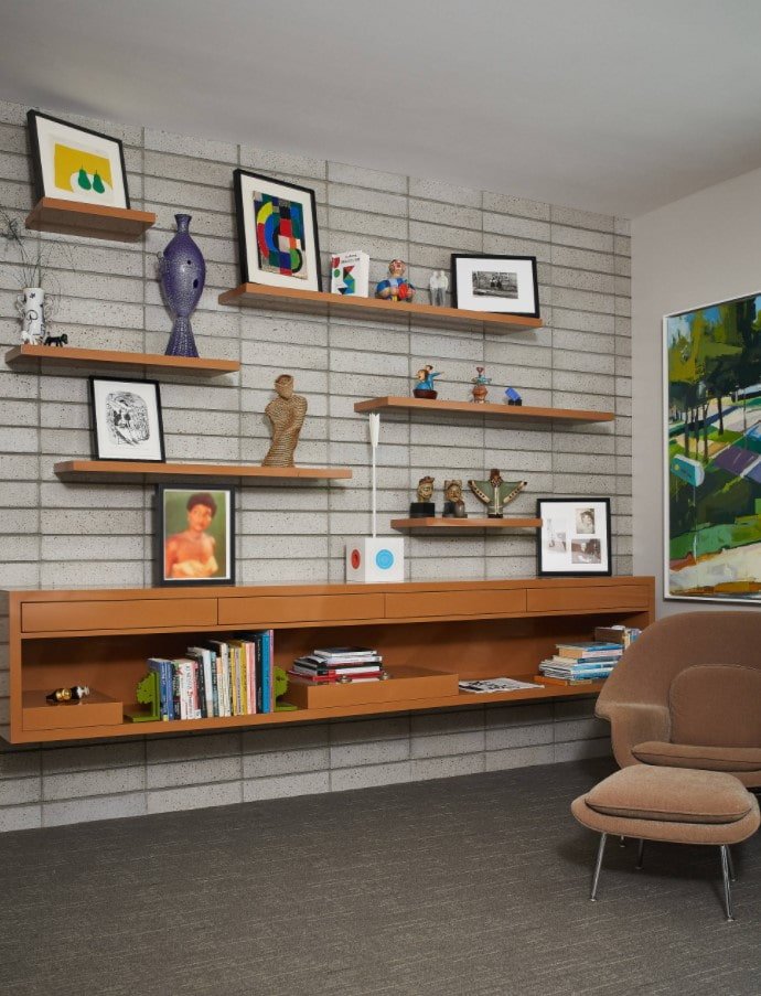 Wohnzimmer im Retro-Stil