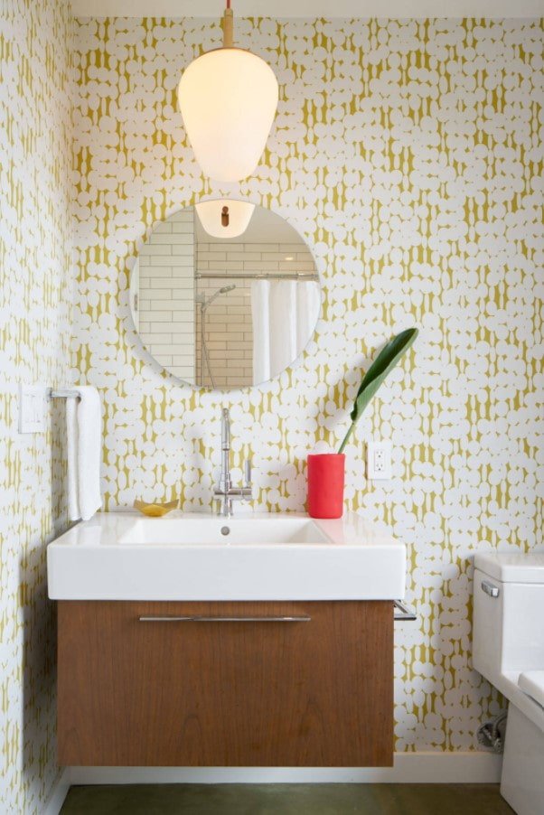 Badezimmer im Retro-Stil