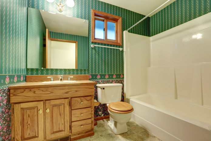 Badezimmer im Retro-Stil